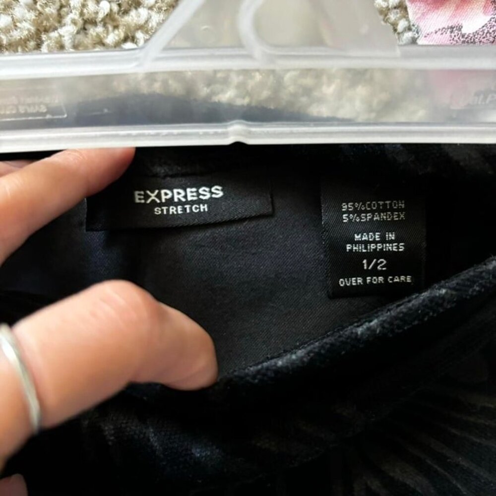 Black Express Patterned Mini Skirt - image 3